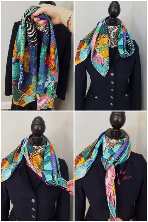 what to wear with hermes scarf|hermes scarf tying instructions.